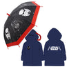 Star Wars Kinder Regenschirm plus Regenponcho