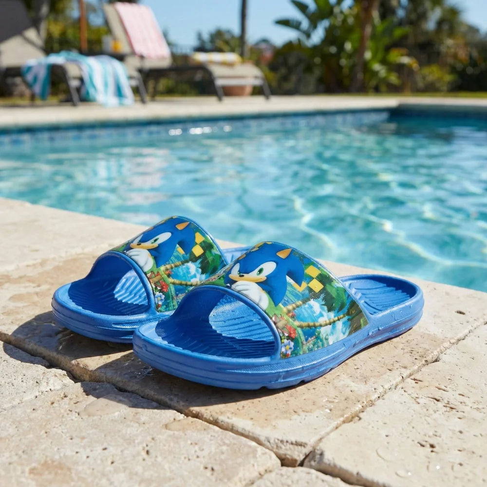 Sonic The Hedgehog Kinder Jungen Sandalen Badeschuhe - WS-Trend.de Latschen 25 - 34