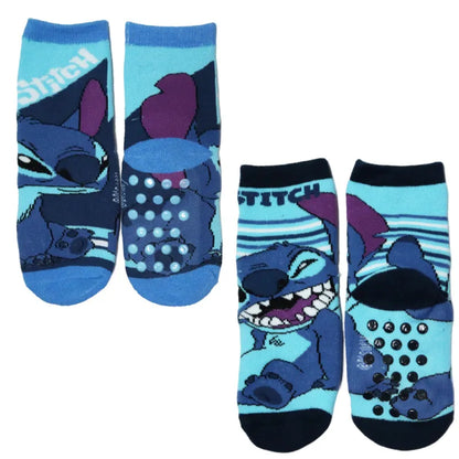 Disney Stitch Kinder lange ABS Socken Stopersocken anti Rutsch 2er Set - WS-Trend.de Gr. 23 - 34