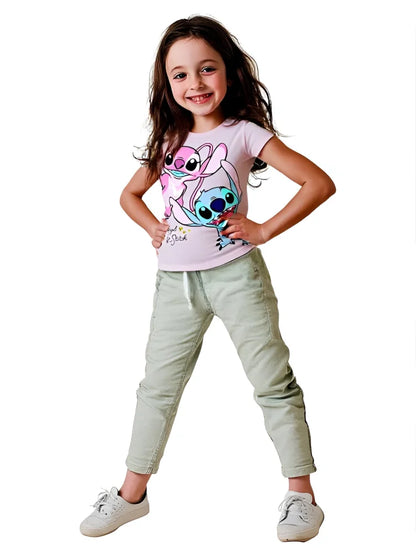Disney Lilo und Stitch Kinder kurzarm T-Shirt Shirt - WS-Trend.de Gr. 92-128 100% Baumwolle