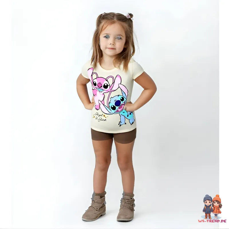 Disney Lilo und Stitch Kinder kurzarm T-Shirt Shirt - WS-Trend.de Gr. 92-128 100% Baumwolle