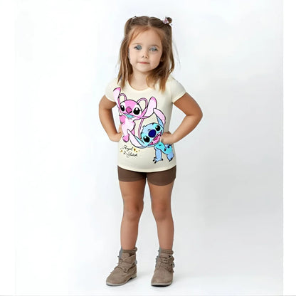 Disney Lilo und Stitch Kinder kurzarm T-Shirt Shirt - WS-Trend.de Gr. 92-128 100% Baumwolle
