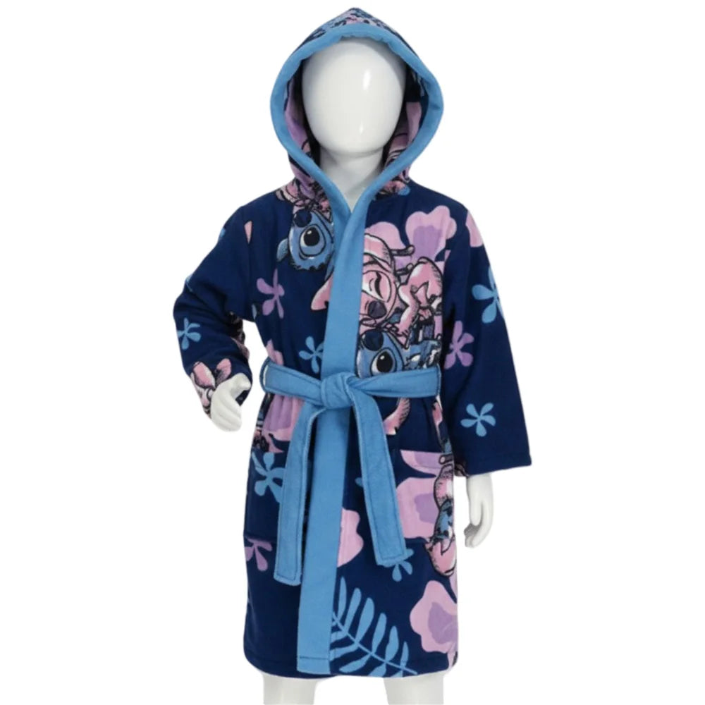 Disney Stitch Angel Kinder 3 tlg Set Bademantel Handtuch Handschuh Gr. 98 -128 - WS-Trend.de
