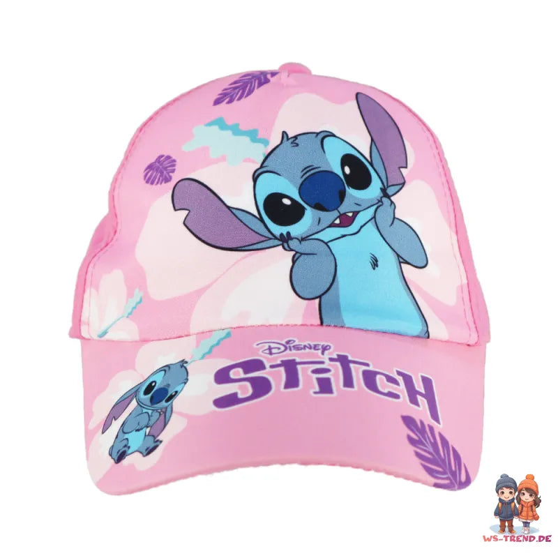 Disney Stitch Kinder Mädchen Basecap Baseball Kappe Mütze - WS-Trend.de Hut 52-54