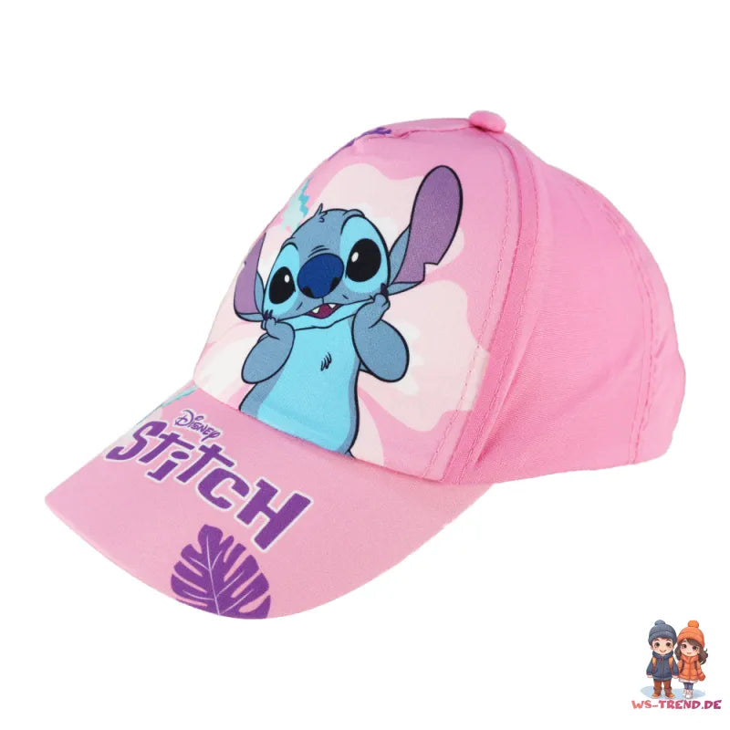 Disney Stitch Kinder Mädchen Basecap Baseball Kappe Mütze - WS-Trend.de Hut 52-54