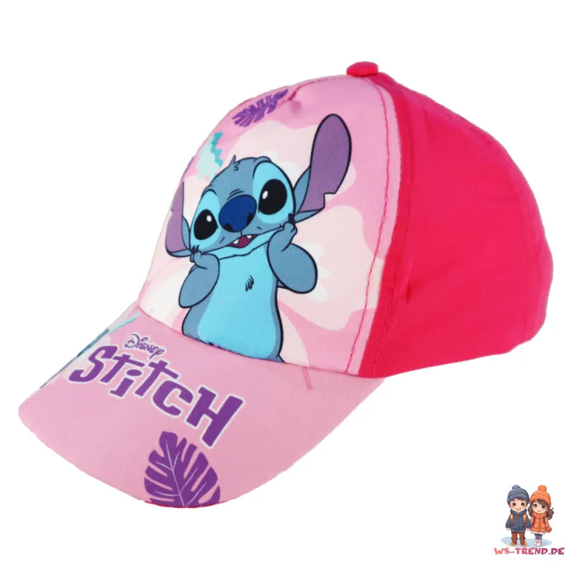 Disney Stitch Kinder Mädchen Basecap Baseball Kappe Mütze - WS-Trend.de Hut 52-54
