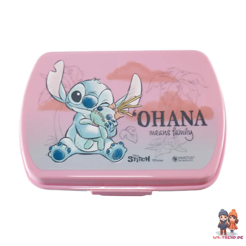 Disney Lilo und Stitch 2 tlg Kinder. Lunch Set Brotdose Trinkflasche 350 ml - WS-Trend.de