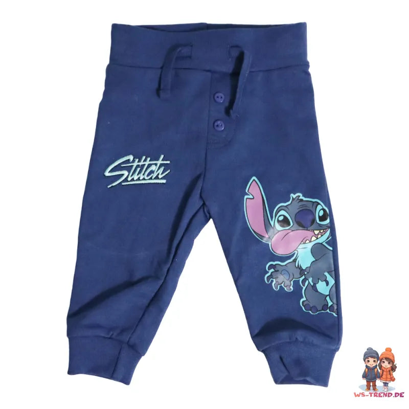 Disney Stitch Baby 2 tlg Set Hemd mit Kapuze plus Hose - WS-Trend.de Gr. 62 - 92 Baumwolle