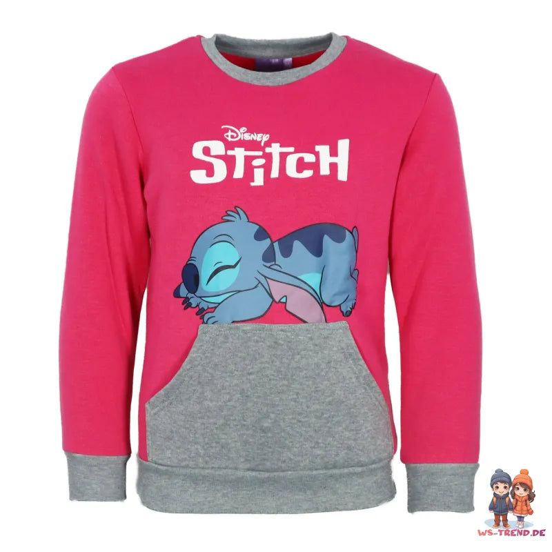 Disney Stitch Kinder Fleece Joggingset Sporthose Hose Sweater Jacke - WS-Trend.de 98-128