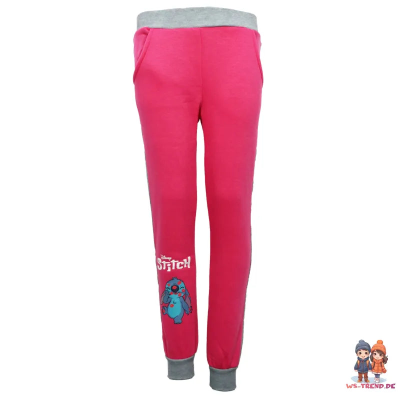 Disney Stitch Kinder Fleece Joggingset Sporthose Hose Sweater Jacke - WS-Trend.de 98-128