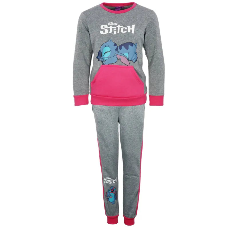 Disney Stitch Kinder Fleece Joggingset Sporthose Hose Sweater Jacke - WS-Trend.de 98-128