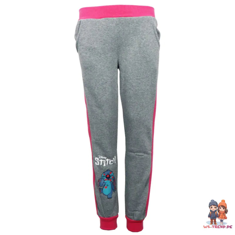 Disney Stitch Kinder Fleece Joggingset Sporthose Hose Sweater Jacke - WS-Trend.de 98-128