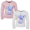 Disney Stitch Kinder Mädchen Langarmshirt Shirt