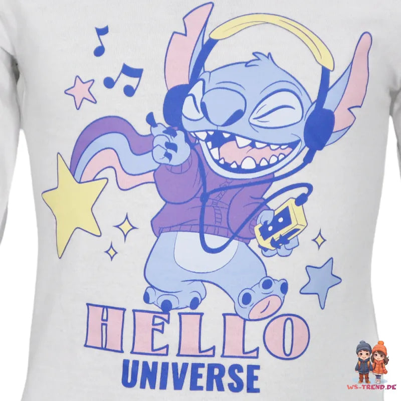 Disney Stitch Kinder Mädchen Langarmshirt Shirt - WS-Trend.de Lilo und Gr. 98-128
