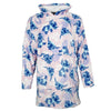 Disney Stitch Kuschelponcho Damen Kuscheldecke mit Ärmeln Kapuze Tasche S-L