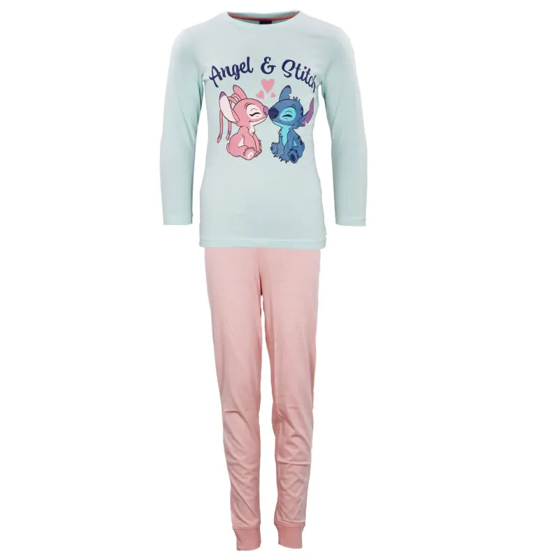 Disney Stitch Angel Kinder Mädchen langarm Schlafanzug Pyjama - WS-Trend.de