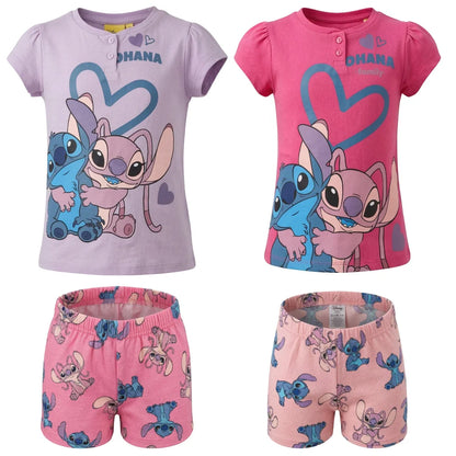 Disney Lilo und Stitch Kinder Mädchen Schlafanzug Pyjama Shirt Hose - WS-Trend.de