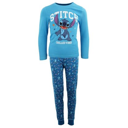 Disney Stitch Kinder Jungen langarm Schlafanzug Pyjama - WS-Trend.de 104-134 Baumwolle