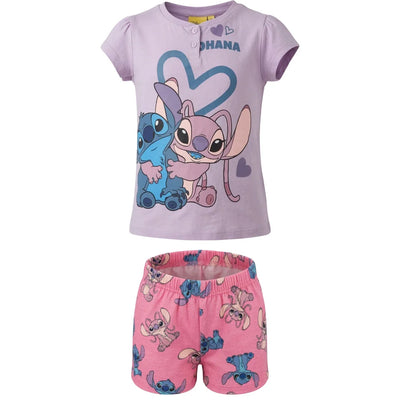 Disney Lilo und Stitch Kinder Mädchen Schlafanzug Pyjama Shirt Hose - Ansicht 2