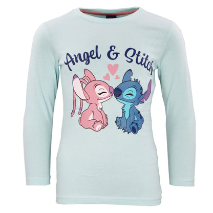 Disney Stitch Angel Kinder Mädchen langarm Schlafanzug Pyjama - WS-Trend.de