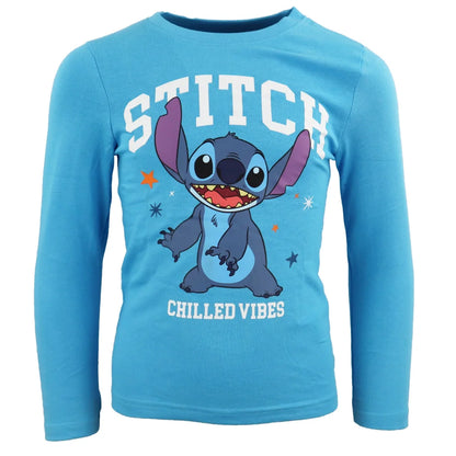 Disney Stitch Kinder Jungen langarm Schlafanzug Pyjama - WS-Trend.de 104-134 Baumwolle