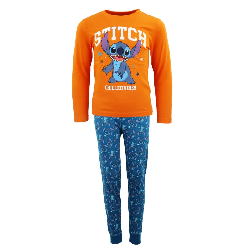 Disney Stitch Kinder Jungen langarm Schlafanzug Pyjama - WS-Trend.de 104-134 Baumwolle