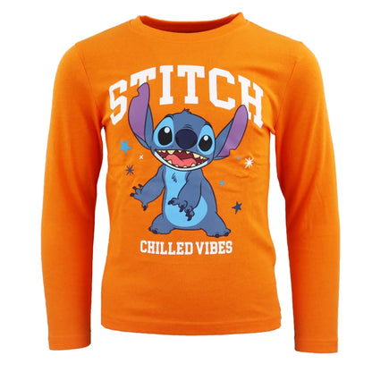 Disney Stitch Kinder Jungen langarm Schlafanzug Pyjama - WS-Trend.de 104-134 Baumwolle