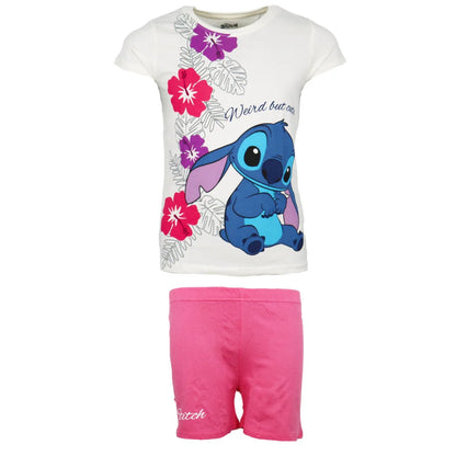 Disney Lilo und Stitch Kinder Mädchen Schlafanzug Pyjama Shirt Hose - WS-Trend.de Gr. 92-128
