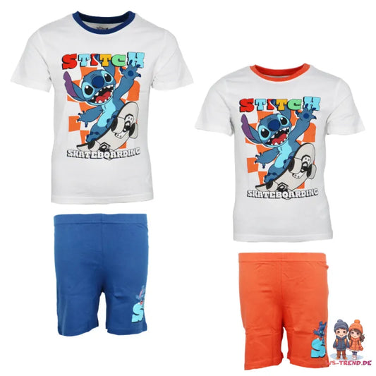 Disney Lilo und Stitch Kinder Jungen Schlafanzug Pyjama Shirt Hose - WS-Trend.de Gr. 98-128