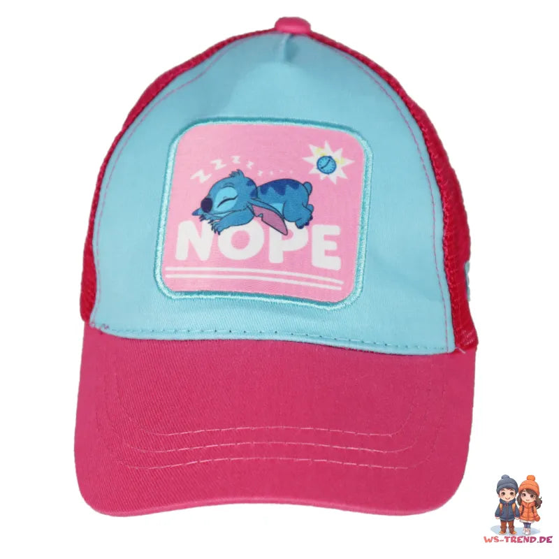 Disney Stitch Kinder Mädchen Basecap Baseball Kappe Mütze - WS-Trend.de Hut 52-54