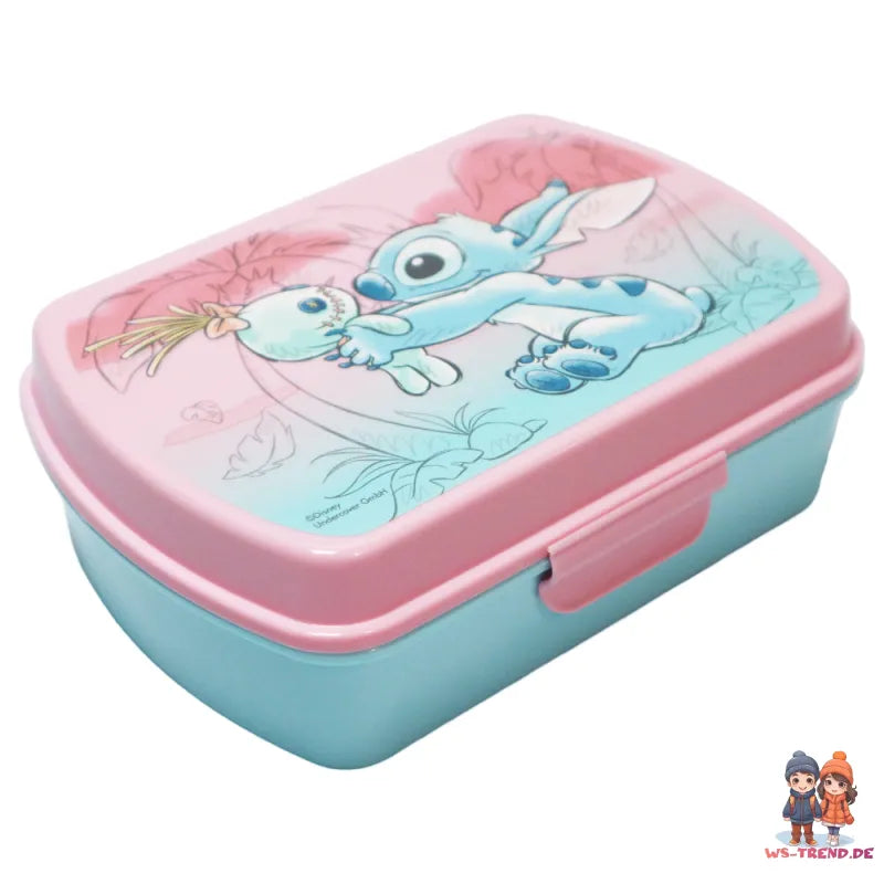 Disney Lilo und Stitch 2 tlg. Lunch Set Brotdose plus Alu Trinkflasche 500 ml - WS-Trend.de