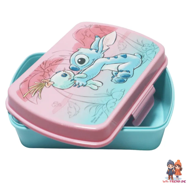 Disney Lilo und Stitch 2 tlg. Lunch Set Brotdose plus Alu Trinkflasche 500 ml - WS-Trend.de