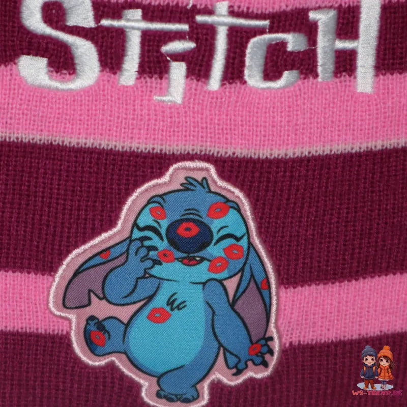 Disney Sticth Kinder Herbst Mütze Wintermütze plus Handschuhe Gr. 52/54 - WS-Trend.de