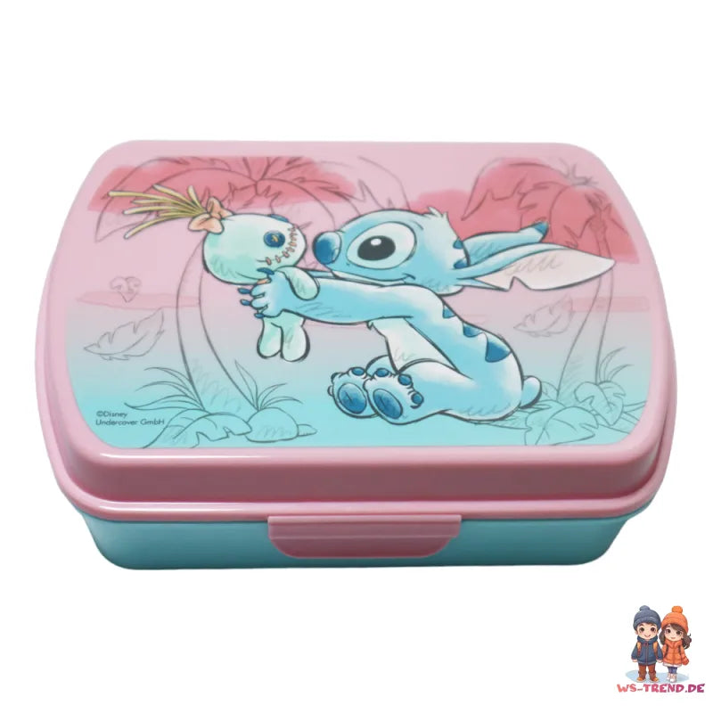 Disney Lilo und Stitch 2 tlg. Lunch Set Brotdose plus Alu Trinkflasche 500 ml - WS-Trend.de