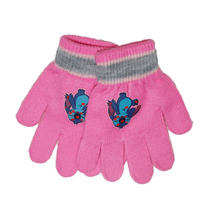 Disney Sticth Kinder Herbst Mütze Wintermütze plus Handschuhe Gr. 52/54 - WS-Trend.de