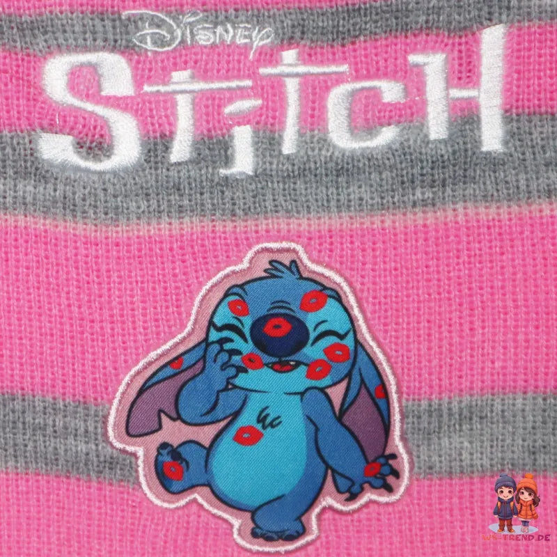 Disney Sticth Kinder Herbst Mütze Wintermütze plus Handschuhe Gr. 52/54 - WS-Trend.de
