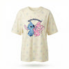 Disney Stitch Damen kurzarm Schlafshirt Nachthemd Langshirt