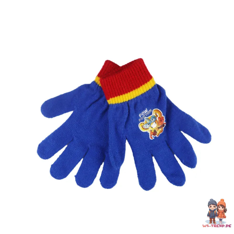 Super Zings Kinder Herbst Wintermütze plus Loop und Handschuhe - WS-Trend.de Winter Set Mütze Snood Schaal 52 54