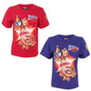 Super Zings kurzarm T-Shirt Baumwolle Blau Rot