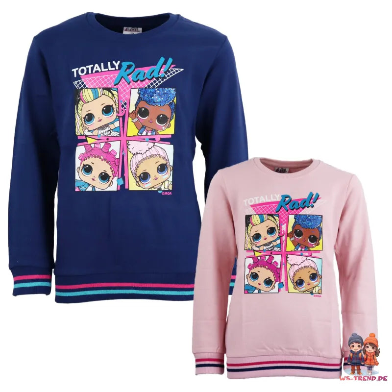 LOL Suprise Kinder Pullover Sweater - WS-Trend.de Girls Rosa Blau Mädchen Baumwolle
