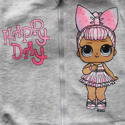 LOL Surprise Kinder Kapuzen Hoodie - WS-Trend.de Pullover Kapuze Pink Grau Gr. 104-134 Mädchen