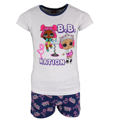 LOL Surprise Kinder Schlafanzug Pyjama - WS-Trend.de kurz 104-134 pink Lila baumwolle