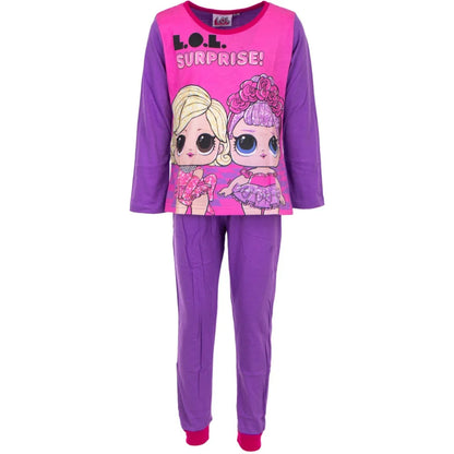 LOL Surprise Kinder Schlafanzug Pyjama lang - WS-Trend.de 98-128 pink Lila baumwolle
