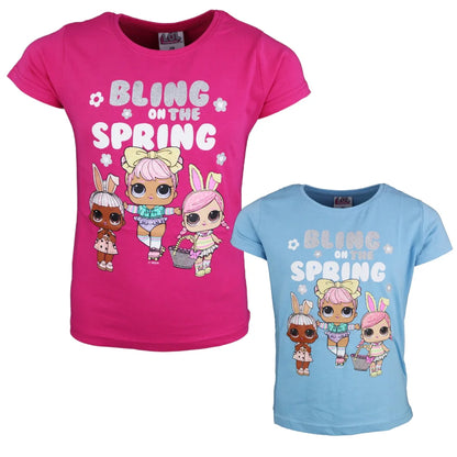 LOL Surprise Kinder T-Shirt - WS-Trend.de Suprise - Rosa Blau für Mädchen 104-134 langarm