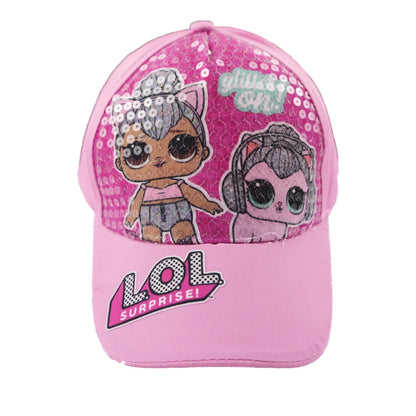 LOL Surprise Mädchen Kinder Baseball Kappe - WS-Trend.de Basecap Mütze Baumwolle Hut Rosa