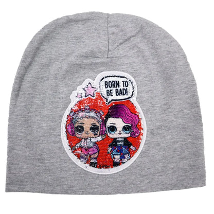 LOL Surprise Paillette Kinder Herbst Mütze Wintermütze - WS-Trend.de - 52 54