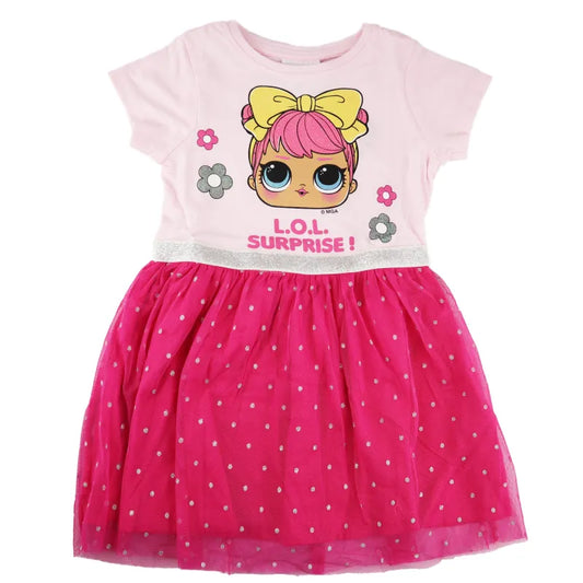 LOL Surprise Sommerkleid Kinder Kleid - WS-Trend.de Glitter ON Mädchen Tüllkleid 104-134