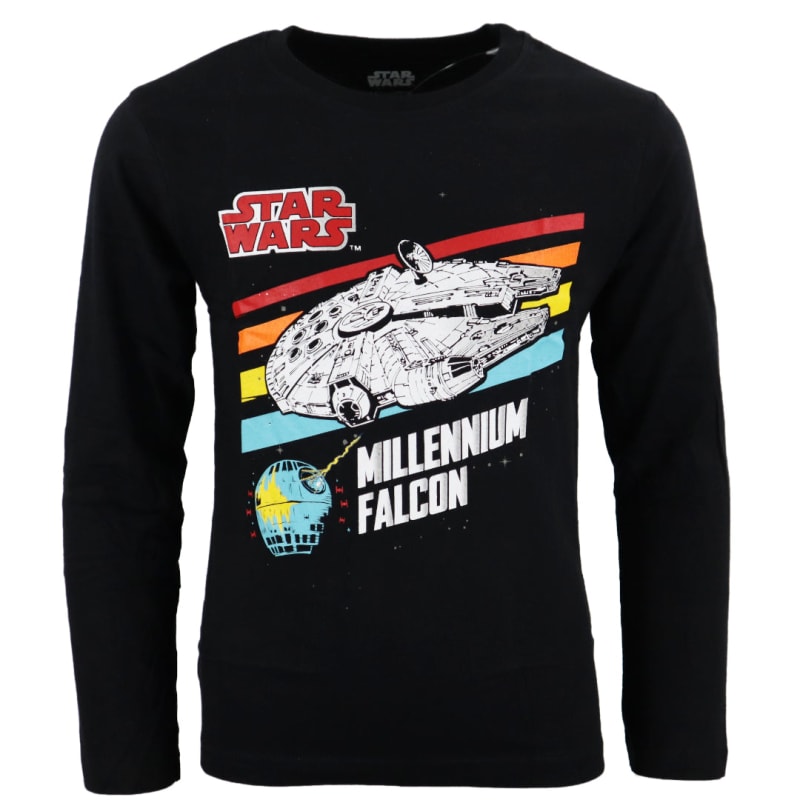 Star Wars Millennium Falcon Kinder Jugend langarm Shirt - WS-Trend.de Gr. 134-164 Baumwolle