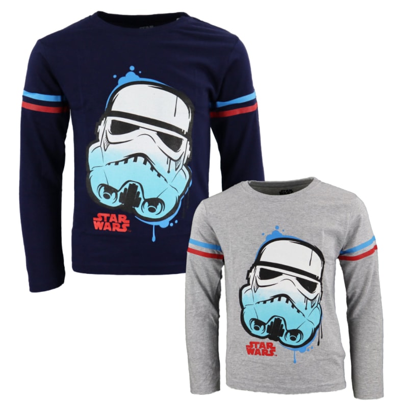 Star Wars Storm Trooper Kinder Jungen langarm Shirt - WS-Trend.de Gr. 110-140