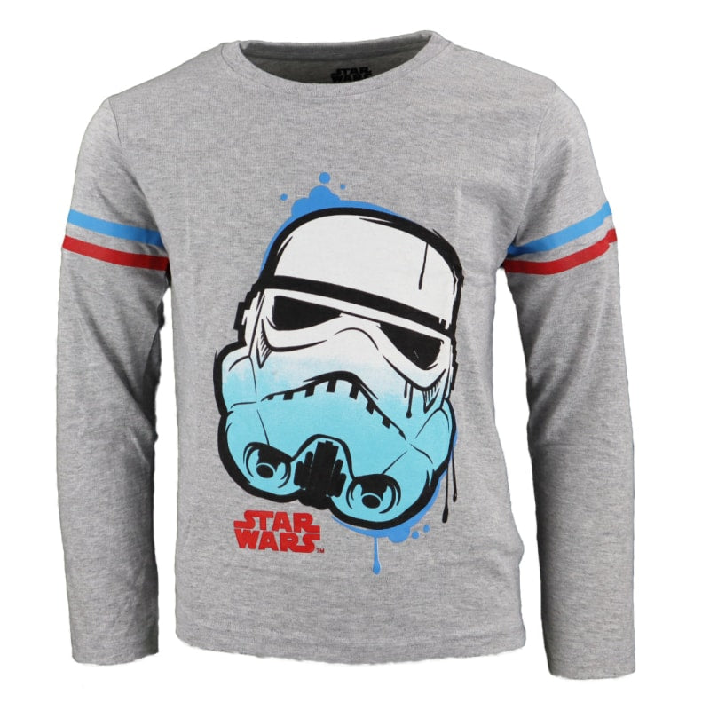 Star Wars Storm Trooper Kinder Jungen langarm Shirt Gr. 110-140 – WS-Trend